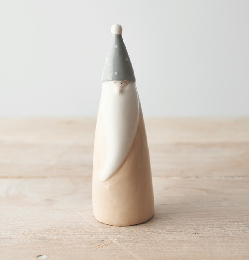 Tall Beige Ceramic Gonk, 15cm