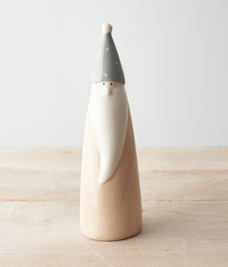 Tall Beige Ceramic Gonk, 19cm