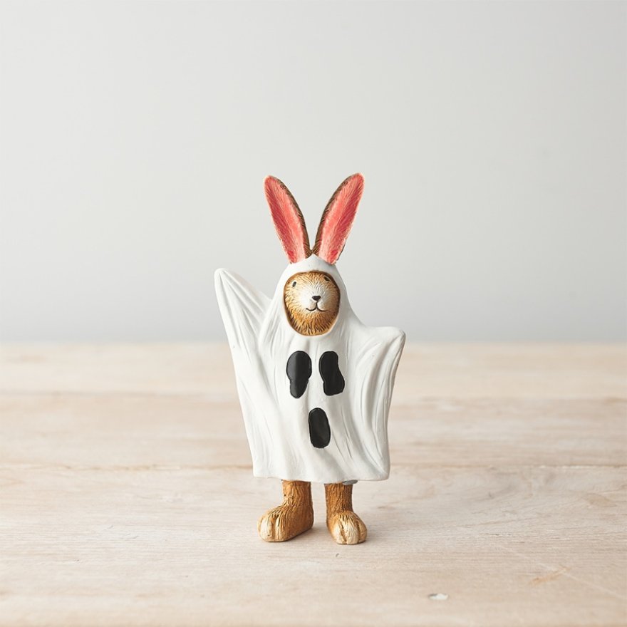 BOO! Ghost Bunny Halloween Ornament Decoration