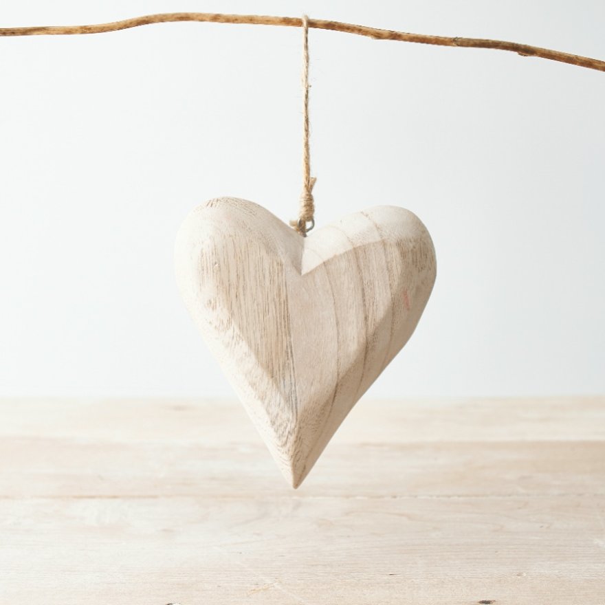 Medium Rustic Hanging Heart - Party Seasons