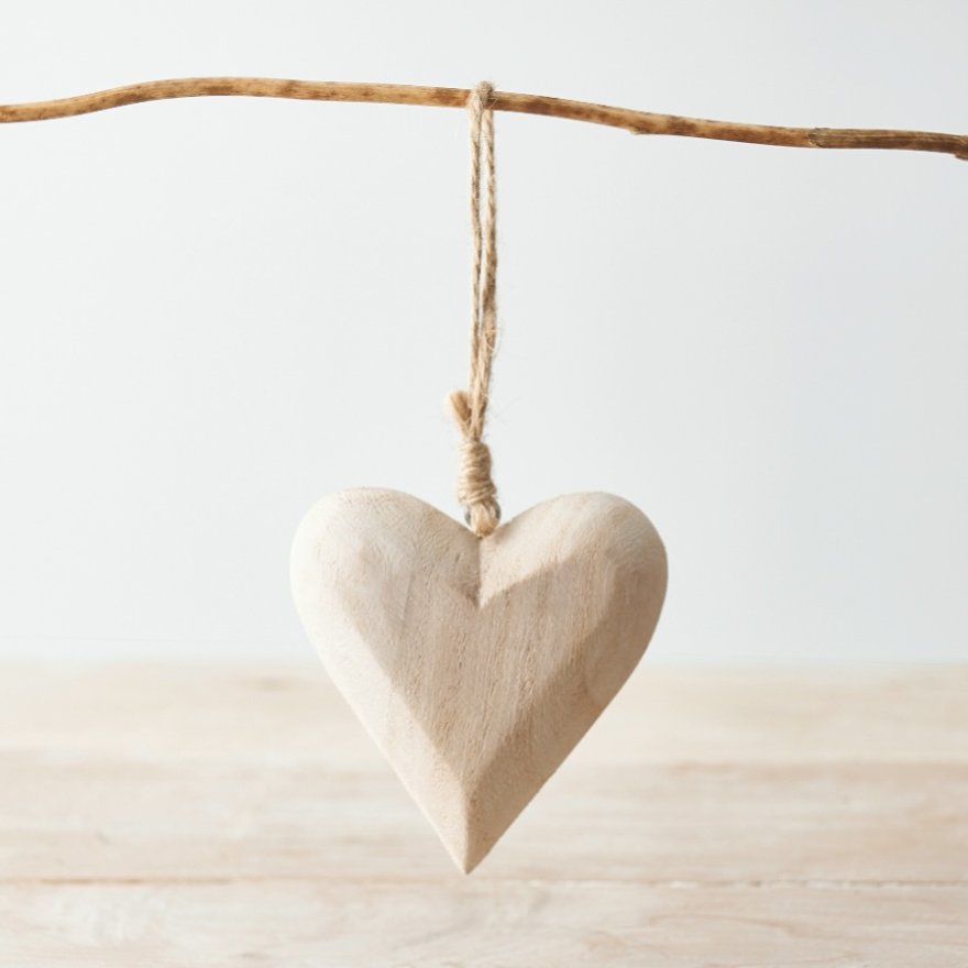Small Rustic Hanging Heart - Party Seasons